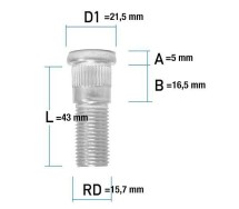 Tikkpolt tp14x1.50/48/15.7 (p48/43/21.5. d15.7) tesla model s