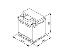 Bosch S4 000 44Ah 420A 175x175x190 -+