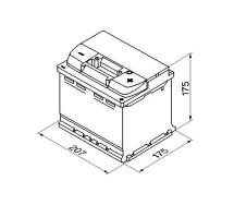 Bosch S4 001 44Ah 440A 207x175x175 -+
