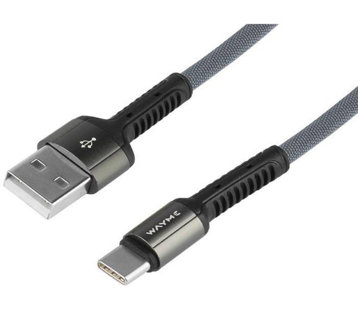 Laadimisjuhe põimitud USB - USB-c 200cm Wayme