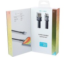 Laadimisjuhe põimitud USB - USB-c 200cm Wayme