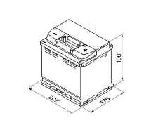 Bosch S4 002 52Ah 470A 207x175x190 -+
