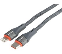 Laadimisjuhe põimitud USB-c - lightning/apple max 30w 100cm Wayme