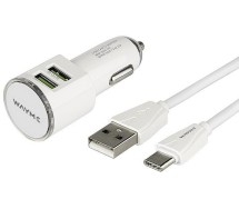 Laadimiskomplekt 12/24v laadija/USB-c laadimisjuhe USB 2x3.4a Wayme