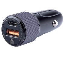 Sigaretisüütaja pesasse kiirlaadija USB/USB-c 3a/max36w. 12v/24v Wayme