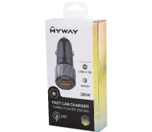 Sigaretisüütaja pesasse kiirlaadija USB/USB-c 3a/max36w. 12v/24v Wayme