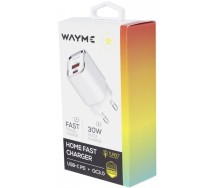 Kiirlaadija USB-c pd 30w + USB Wayme