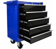 Tööriistakäru tühi 5-sahtlit (võrdse kõrgusega) Geko