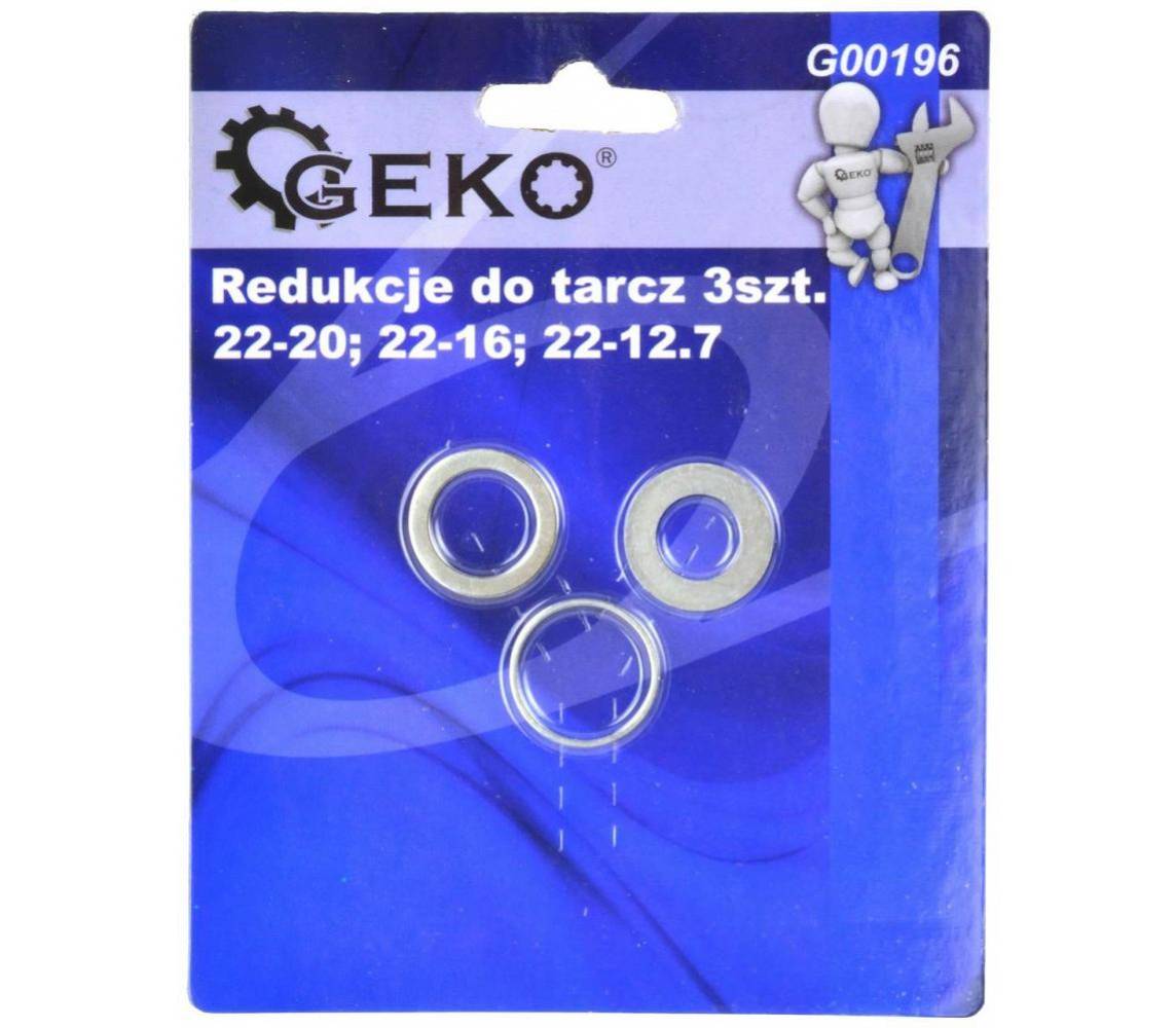 Saeketta vähendusadapterid 3tk 22/20-16-12.7mm Geko