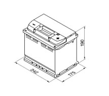 Bosch S4 005 60Ah 540A 242x175x190 -+