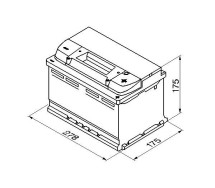 Bosch S4 007 72Ah 680A 278x175x175 -+