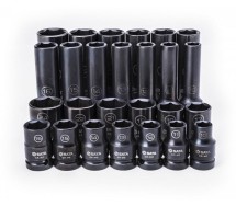 26-os. 1/2" lühikesed+pikad löökpadrunid. õhukesed 10-24mm sata