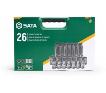 26-os. 1/2" lühikesed+pikad löökpadrunid. õhukesed 10-24mm sata