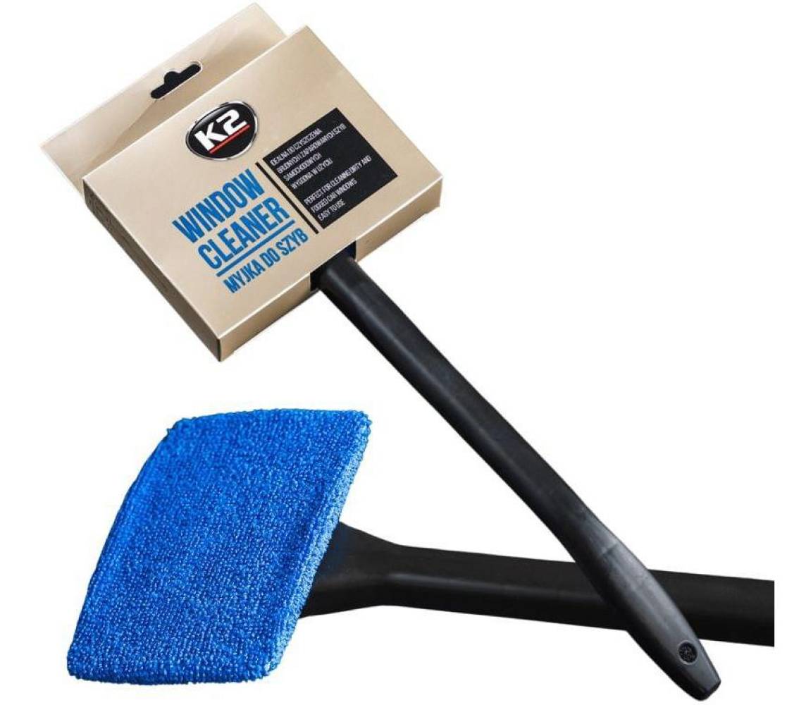 K2 Window Washer микрофибровая салфетка для стекла с ручкой, 9×13 см