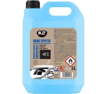 K2 Nano Sprysk −40 °C, зимняя жидкость стеклоомывателя с нанокомпонентами, 5 л (этанол)