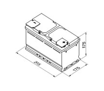 Bosch S4 010 80Ah 740A 315x175x175 -+