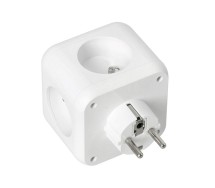 Harupesa 3 pesa+3 USB-a+1 USB-c. maandusega lülitiga valge 16a Kobi