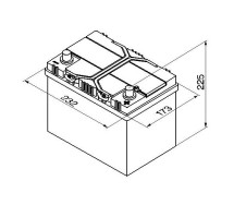 Bosch S4 024 60Ah 540A 232x173x225 -+