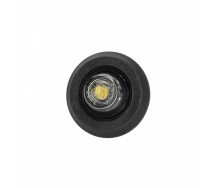 Ld2631 "graphite" küljetuli valge LED ümar tumeda klaasiga 12/24v pinnapealne ø60mm torule. auk ø19mm