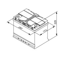 Bosch S4 026 70Ah 630A 261x175x220 -+