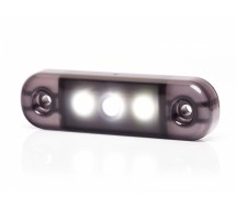 Küljetuli LED 12/24v valge tumeda klaasiga 3-LED 84x25x11mm