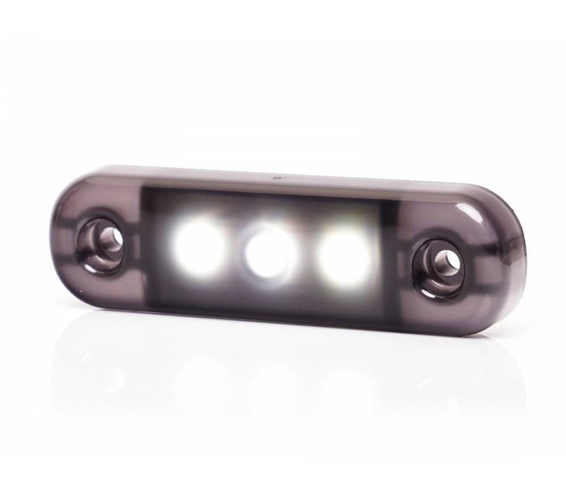 Küljetuli LED 12/24v valge tumeda klaasiga 3-LED 84x25x11mm
