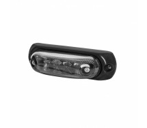 Ld379 "graphite" küljetuli LED punane tumeda klaasiga 12/24v 103x30x36mm