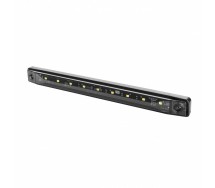 Ld997 "graphite" küljetuli LED pikk valge tumeda klaasiga 254x24mm 12/24v 9led