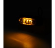 Ld378 "graphite" küljetuli LED kollane tumeda klaasiga 12/24v 103x30x36mm