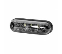 Ld370 "graphite" küljetuli LED valge tumeda klaasiga 12/24v 82x24mm