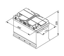 Bosch S4 028 95Ah 830A 306x173x225 -+