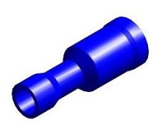 Juhmeotsik ümar "ema" sinine ø4.9mm blister 10tk m+