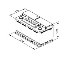 Bosch EFB S4 E08 70Ah 760A 278x175x190-+