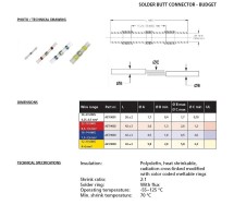 Tinaga termokahanev jätkutoru kollane 4-6mm² 100tk m+