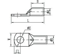 Isoleerimata kaabliking/silmusklemm 16x8 100tk m+