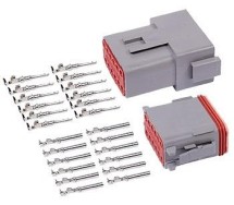 Pistikupesa+pistik deutsch dt 12-pin blister 1tk m+