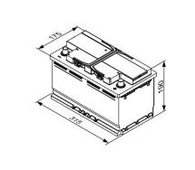 Bosch EFB S4 E11 80Ah 800A 315x175x190-+