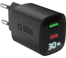 Laadija USB-c pd 30w + USB-a 18w sbs