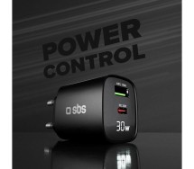 Laadija USB-c pd 30w + USB-a 18w sbs