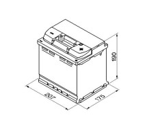 Bosch S5 002 54Ah 530A 207x175x190 -+