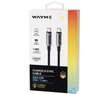 Laadimisjuhe põimitud USB-c-USB-c max 240w 100cm Wayme