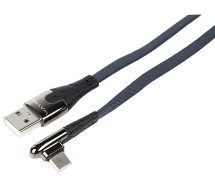 Laadimisjuhe põimitud USB - USB-c 90° 100cm Wayme