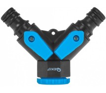 Voolikuühendus kollektor kahene kraaniga "Sky-Line" seeria Geko