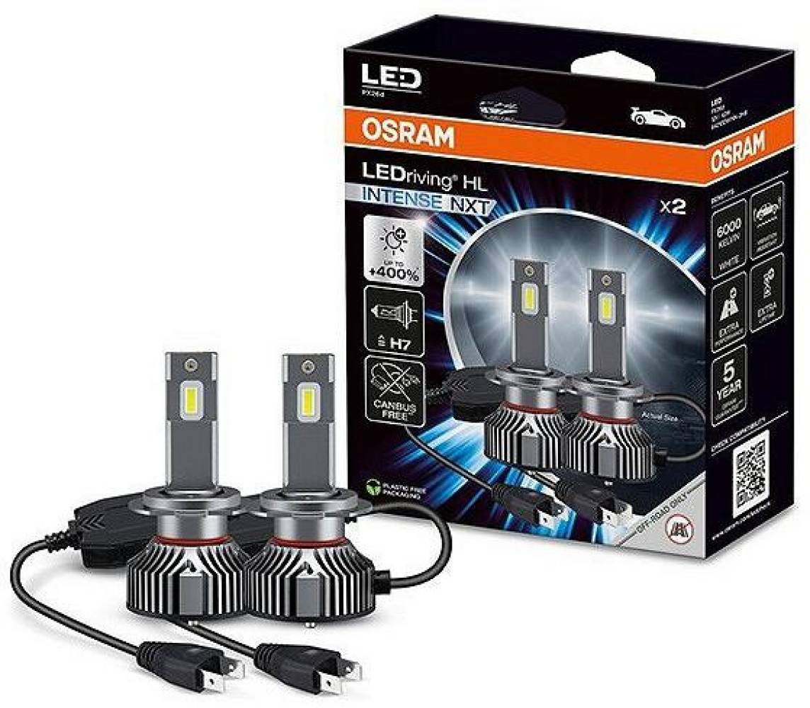 12v h7 LED pirn 42w 4000lm 2tk Osram