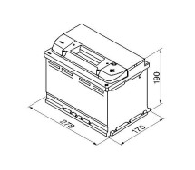 Bosch S5 008 77Ah 780A 278x175x190mm -+