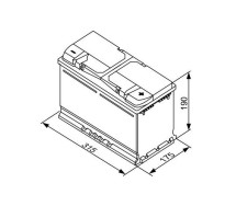 Bosch S5 011 85Ah 800A 315x175x190 -+