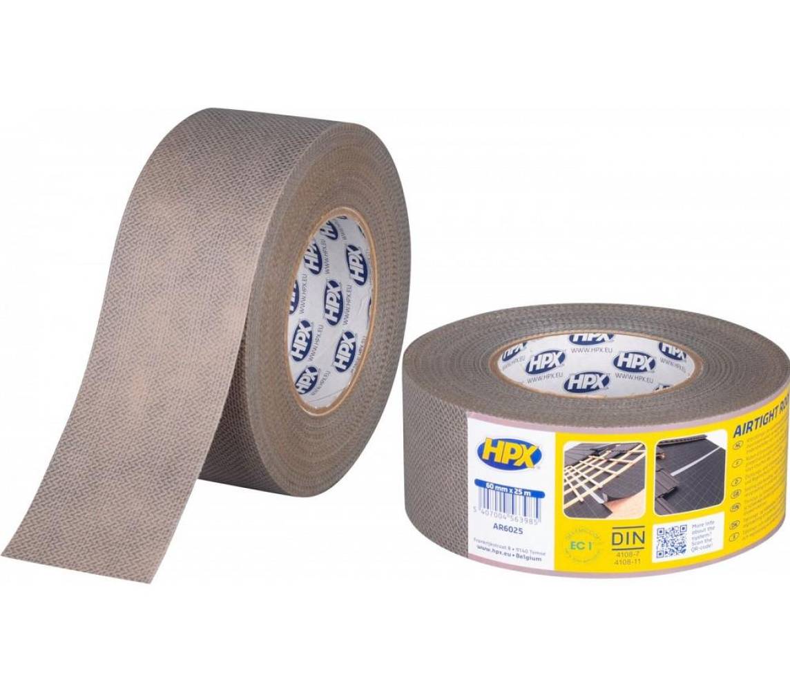 Aurutõkke- ja tuuletõkketeip 8800 katuse aluskattele 60mmx25m naturaalpruun HPX
