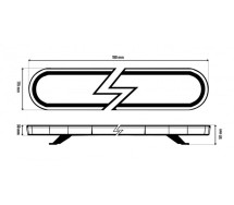 LED vilkur paneel 12/24v 200x180mm r65 r10 48w