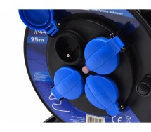 Poolil pikendusjuhe plast 25m 3x1.5mm2 IP44 kummikattega Geko