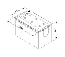 Bosch T5 077 180Ah 1000A 513x223x223+-